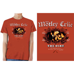 Motley Crue Unisex T-Shirt: The Dirt (Vintage Red)
