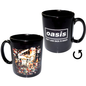 Oasis Unboxed Mug: Don't Look Back In Anger Single (Black) (Ex-Tour) Oasis Unboxed Mug: Don't Look Back In Anger Single (Black) (Ex-Tour)
