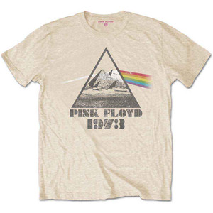 Pink Floyd Unisex T-Shirt: Pyramids (Vegas Gold)