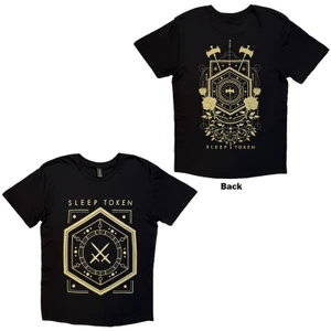 Sleep Token Unisex T-Shirt: Emergence House Veridian (Black) (Back Print)