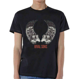 Rival Sons Unisex T-Shirt: Desert Wings (Black)