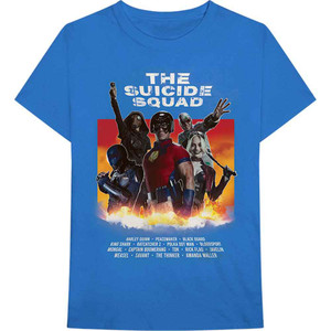 DC Comics Unisex T-Shirt: The Suicide Squad Credits (Blue)