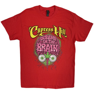 Cypress Hill Unisex T-Shirt: Insane In The Brain (Red) Cypress Hill Unisex T-Shirt: Insane In The Brain (Red)