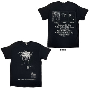Darkthrone Unisex T-Shirt: A Blaze In The Northern Sky (Black) (Back Print) Darkthrone Unisex T-Shirt: A Blaze In The Northern Sky (Black) (Back Print)