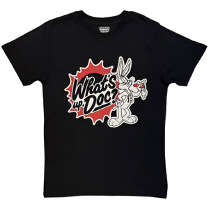 Looney Tunes Unisex T-Shirt: What's Up, Doc? 2.0 (Black)