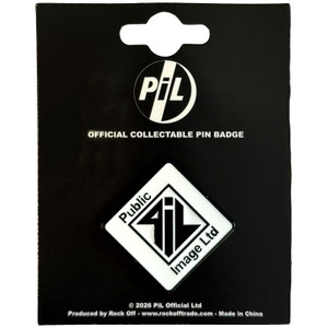 PIL (Public Image Ltd) Pin Badge: New Logo B&W