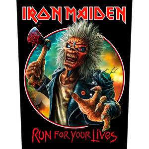 Iron Maiden Back Patch: Run For Your Lives Iron Maiden Back Patch: Run For Your Lives