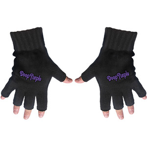Deep Purple Unisex Fingerless Gloves: Logo (Black) Deep Purple Unisex Fingerless Gloves: Logo (Black)