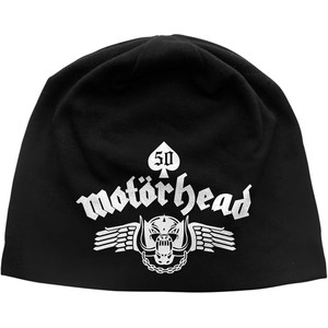 Motorhead Unisex Beanie Hat: Skull Wing JD Print (Black) Motorhead Unisex Beanie Hat: Skull Wing JD Print (Black)