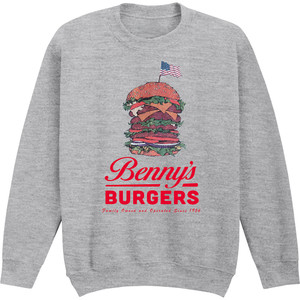 Netflix Unisex Sweatshirt: Stranger Things - Benny’s Burger (Grey) Netflix Unisex Sweatshirt: Stranger Things - Benny’s Burger (Grey)