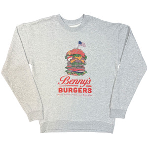 Netflix Unisex Sweatshirt: Stranger Things - Benny’s Burger (Grey)
