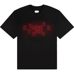 Netflix Unisex T-Shirt: Stranger Things - Neon Logo (Black) Netflix Unisex T-Shirt: Stranger Things - Neon Logo (Black)