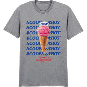 Netflix Unisex T-Shirt: Stranger Things - Scoop Ahoy Ice Cream (Grey) Netflix Unisex T-Shirt: Stranger Things - Scoop Ahoy Ice Cream (Grey)
