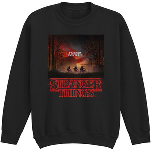 Netflix Unisex Sweatshirt: Stranger Things - Friends Don’t Lie (Black) Netflix Unisex Sweatshirt: Stranger Things - Friends Don’t Lie (Black)