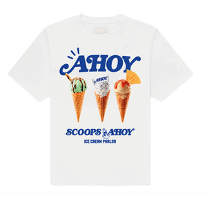 Netflix Unisex T-Shirt: Stranger Things - Scoop Ahoy (White) Netflix Unisex T-Shirt: Stranger Things - Scoop Ahoy (White)