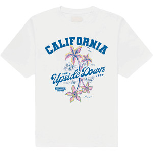 Netflix Unisex T-Shirt: Stranger Things - California Upside Down (White) Netflix Unisex T-Shirt: Stranger Things - California Upside Down (White)