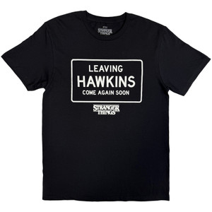 Netflix Unisex T-Shirt: Stranger Things - Leaving Hawkins (Black)