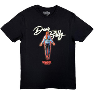 Netflix Unisex T-Shirt: Stranger Things - Dear Billy (Black)