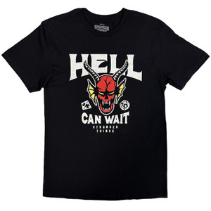 Netflix Unisex T-Shirt: Stranger Things - Hell Can Wait (Black)