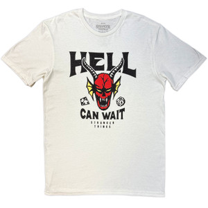 Netflix Unisex T-Shirt: Stranger Things - Hell Can Wait (White)