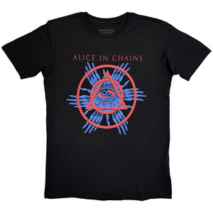 Alice In Chains Unisex T-Shirt: Circle Triangle (Black)