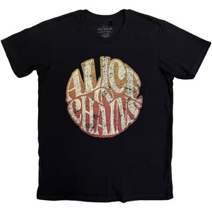 Alice In Chains Unisex T-Shirt: Gradient Logo (Black)