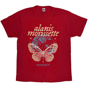 Alanis Morissette Unisex T-Shirt: Can You Feel It (Red)