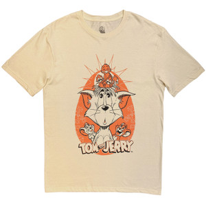 Tom & Jerry Unisex T-Shirt: Tom Bird Nest (Natural)