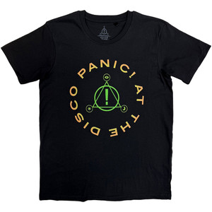 Panic! At The Disco Unisex T-Shirt: Triangle Circle (Black)