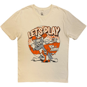 Tom & Jerry Unisex T-Shirt: Let's Play (Natural)