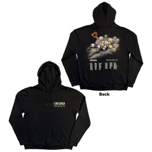 Lewis Capaldi Unisex Pullover Hoodie: Flowers UK Tour '25 (Black) (Back Print) (Ex-Tour)