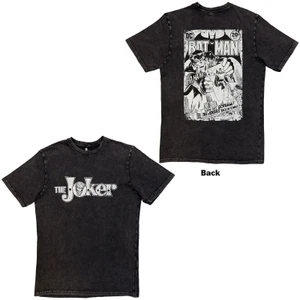 DC Comics Unisex Stone Wash T-Shirt: Joker Look Out Gotham! (Black)
