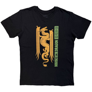 House of the Dragon Unisex T-Shirt: Japanese Dragon (Black)