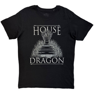 House of the Dragon Unisex T-Shirt: Iron Throne (Black)