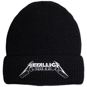 Metallica Unisex Beanie Hat: 3D Logo (Black)