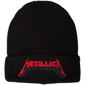 Metallica Unisex Beanie Hat: Red Logo Shadow (Black)