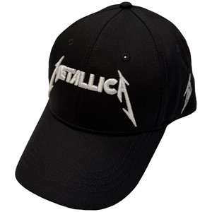 Metallica Unisex Baseball Cap: Text & M Logos (Black)