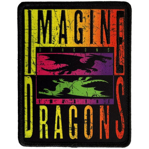 Imagine Dragons Woven Patch: Double Dragons