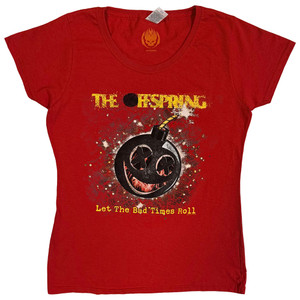 The Offspring Ladies T-Shirt: Hot Sauce (Bad Times) (Red)