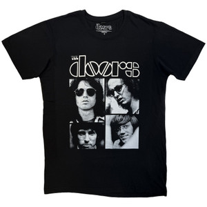 The Doors Unisex Carbon T-Shirt: Squares (Black)
