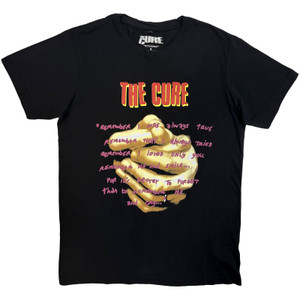 The Cure Unisex Carbon T-Shirt: Praying Hands Treasure Lyric (Black)