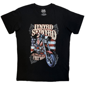 Lynyrd Skynyrd Unisex Carbon T-Shirt: Ride Free (Black)