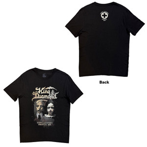King Diamond Unisex T-Shirt: Saint Lucifer's Hospital (Black) (Back Print)