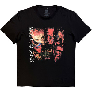 System Of A Down Unisex T-Shirt: Painted Faces 2 (Black)