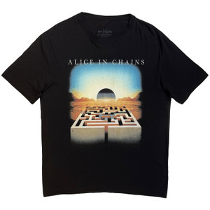 Alice In Chains Unisex T-Shirt: Maze Scape (Black)