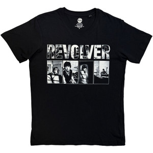 The Beatles Unisex T-Shirt: Revolver Portraits (Black)