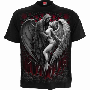 Spiral Unisex T-Shirt: Forbidden (Black) (Back Print)