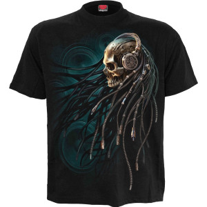 Spiral Unisex T-Shirt: Dread Rocks (Black) (Back Print)