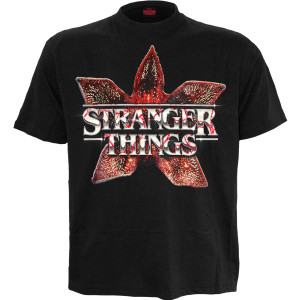 Netflix Unisex T-Shirt: Stranger Things Demogorgan Logo (Black)