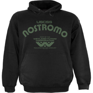 Alien Unisex Pullover Hoodie: Nostromo (Black)